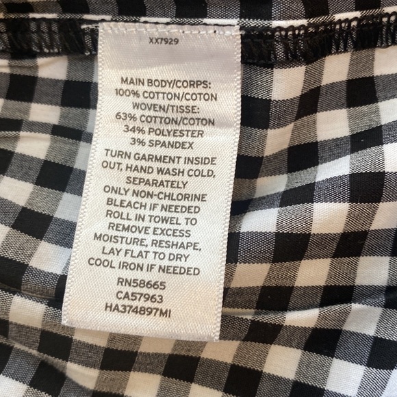 Halogen Womens Size Large Black & Checkered Cute Tee. Ruffle. Great Material. - Picture 11 of 11